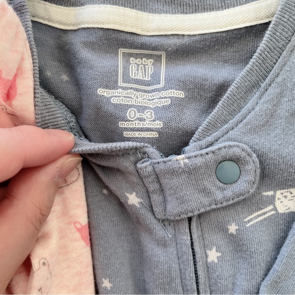SOLD ! ! GAP Baby Organic Cotton One-piece Bundle *3 3-month EUC - Picture 5 of 6